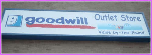 Goodwill Outlet Store sign