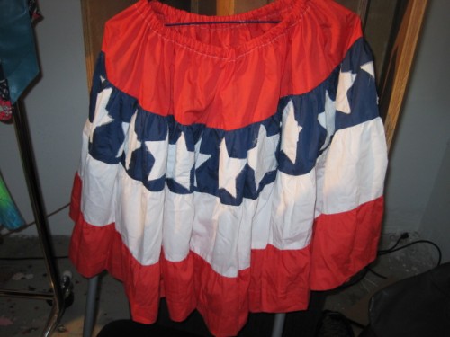 american themed patriotic vintage skirt