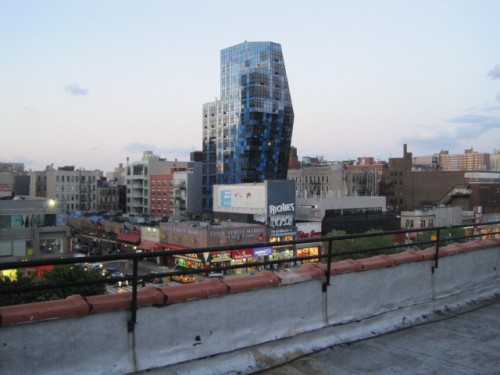 view of lower east side apartment roof