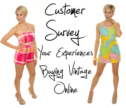 customer survey: your experiences buying vintage online