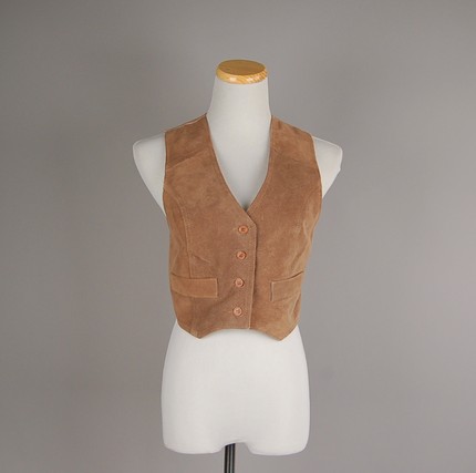 leather vintage vest