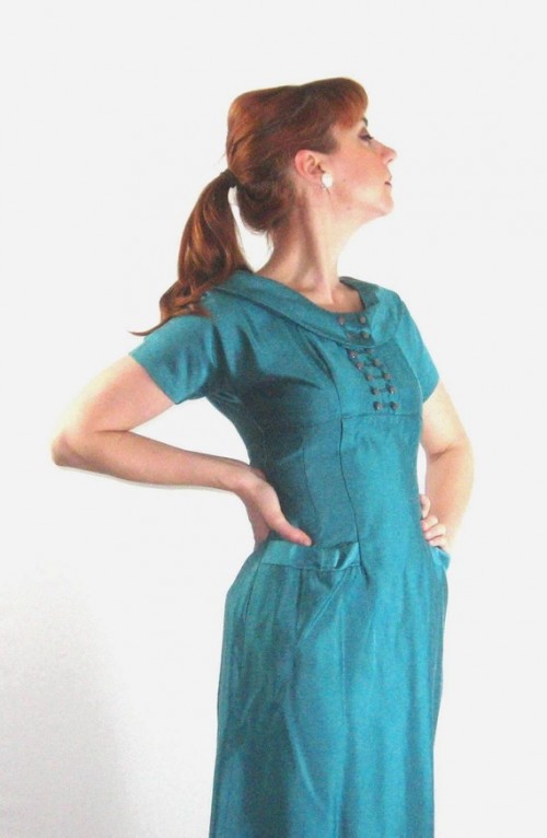 vintage wiggle dress etsy