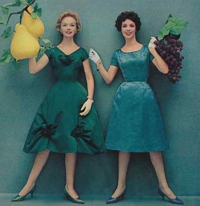 1950s vintage fashion dresses
