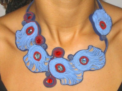 handmade seude necklace by alicia p designs