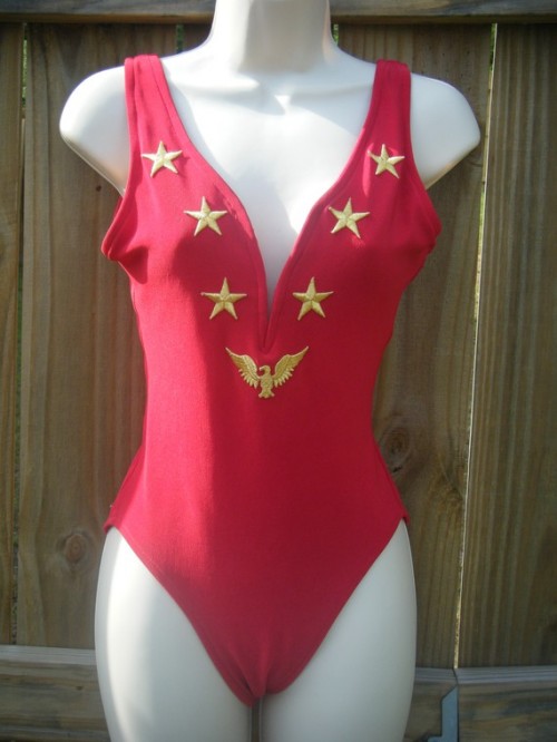 1970s bill blass vintage red swimsuit etsy 