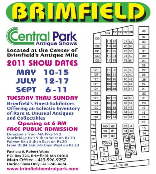 brimfield antique show central park map