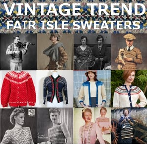 vintage fair isle sweaters