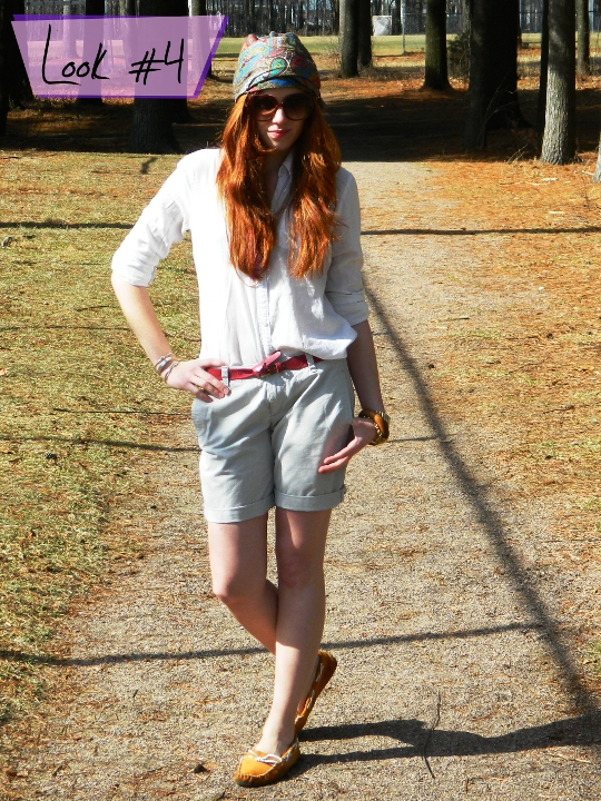1920s vintage turban styled with shorts by fashion blogger wore out
