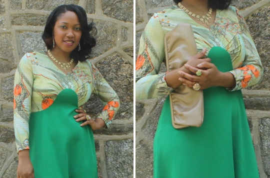1970s maxi dress styled by fashion blogger stylish thought