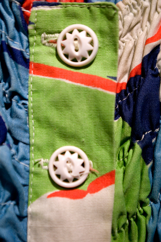 plastic buttons from a 1960s dress