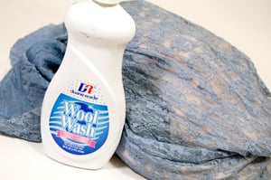 vintage clothing is often handwashed with wool wash