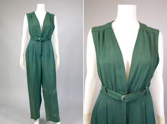 a jumpsuit from the 1940s