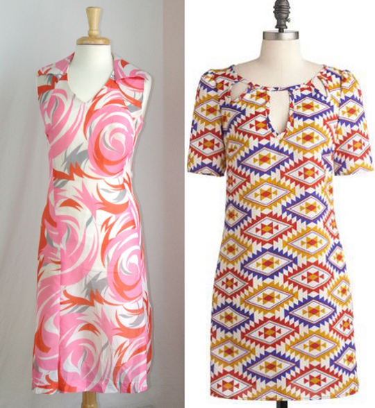 abstract printed dresses