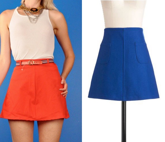 mod fashion mini skirt