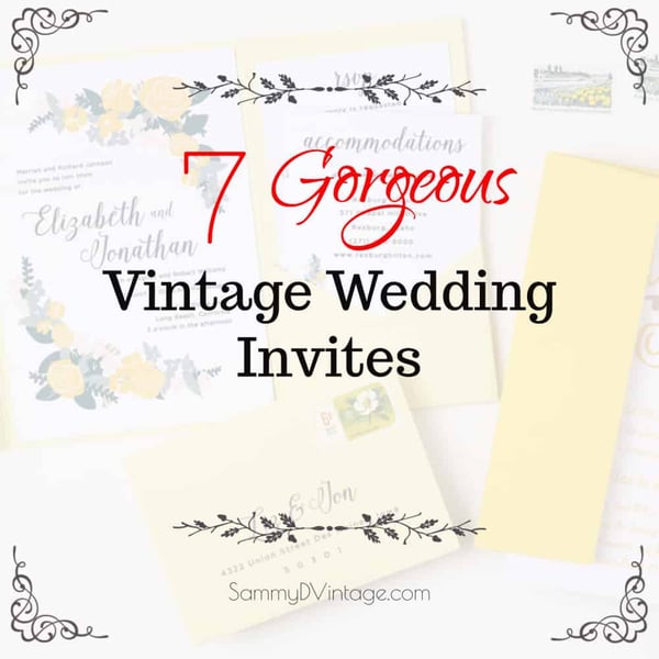 7 Vintage Wedding Invitations 31