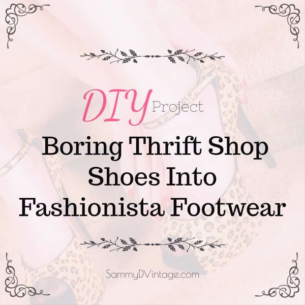 DIY Project: Boring Thrift Shop Shoes Into Fashionista Footwear 13
