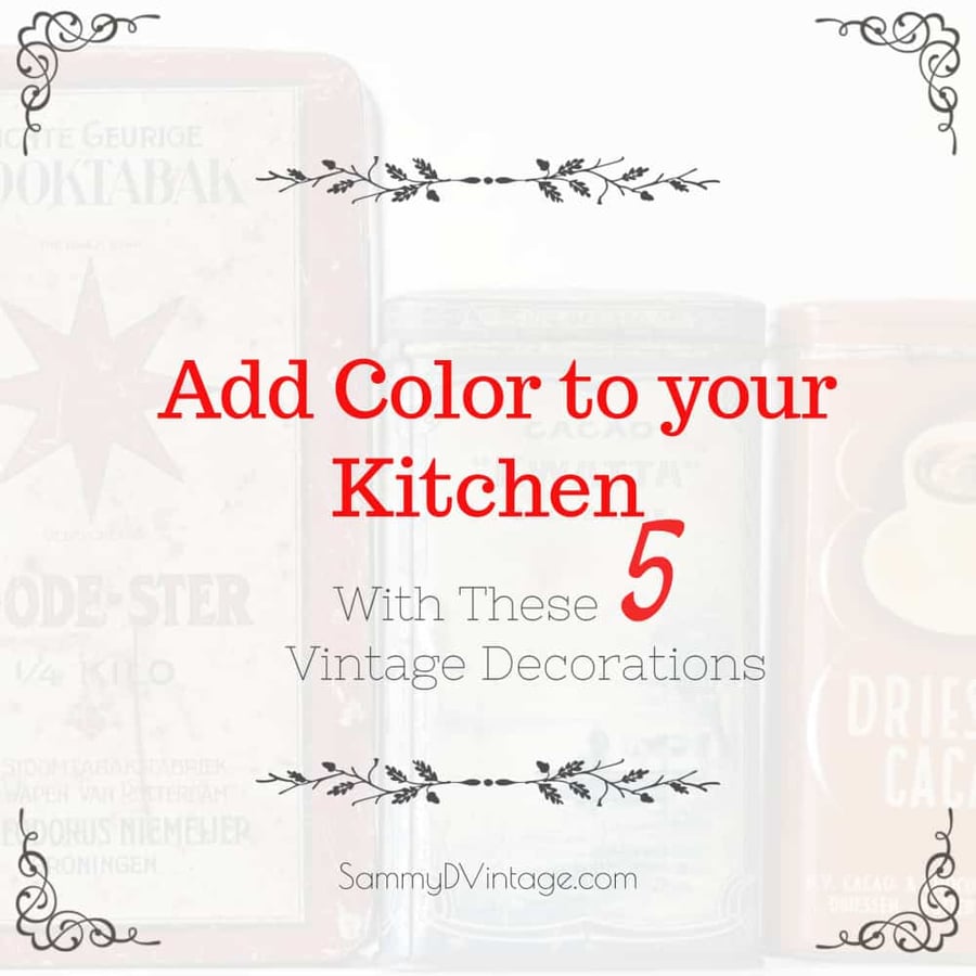 Add Color To Your Kitchen With These 5 Vintage Decorations 25