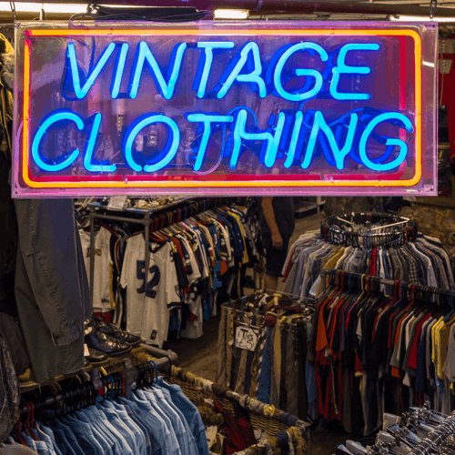 Vintage Clothing Sign