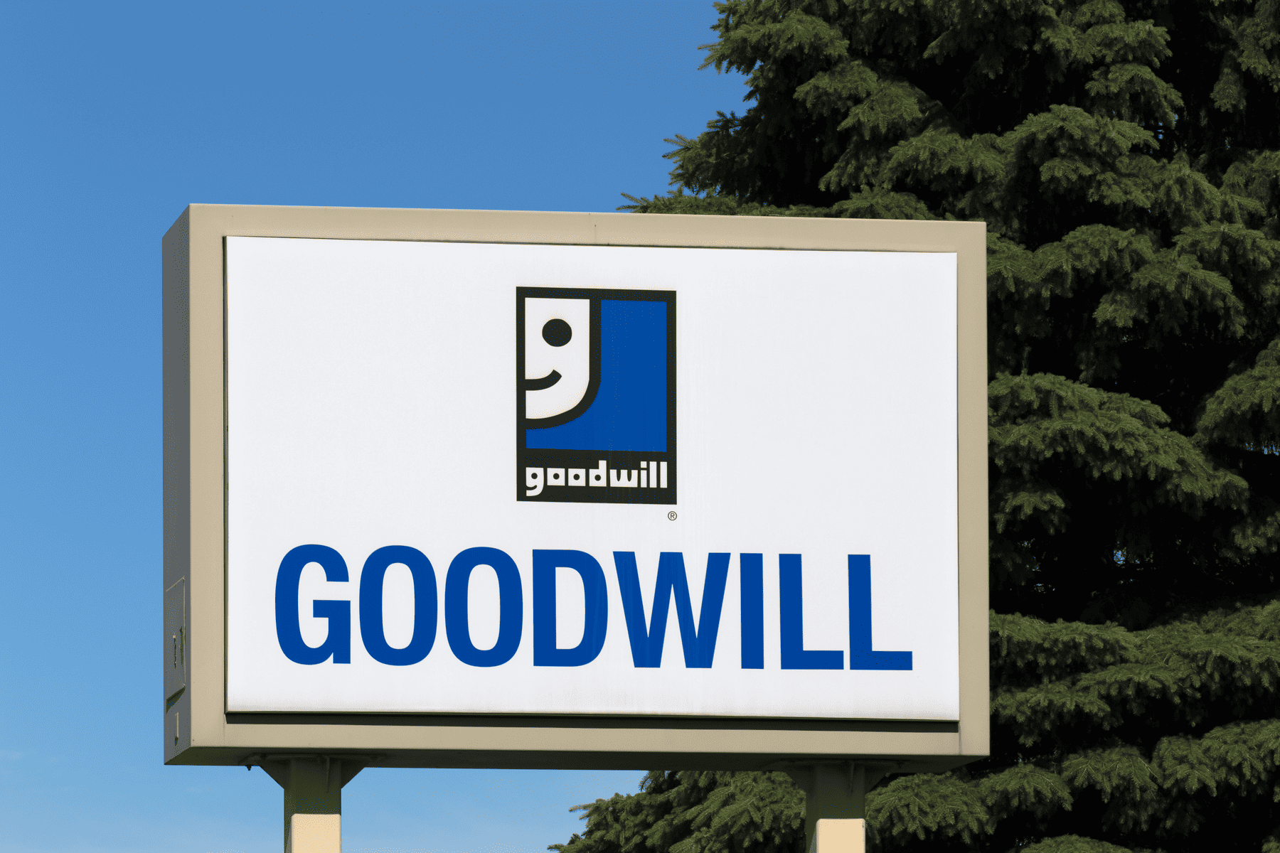 Goodwill thrift store sign
