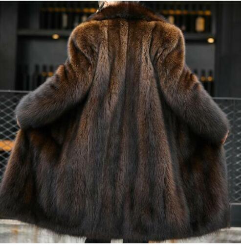 Mink Fur Long Mens Coat